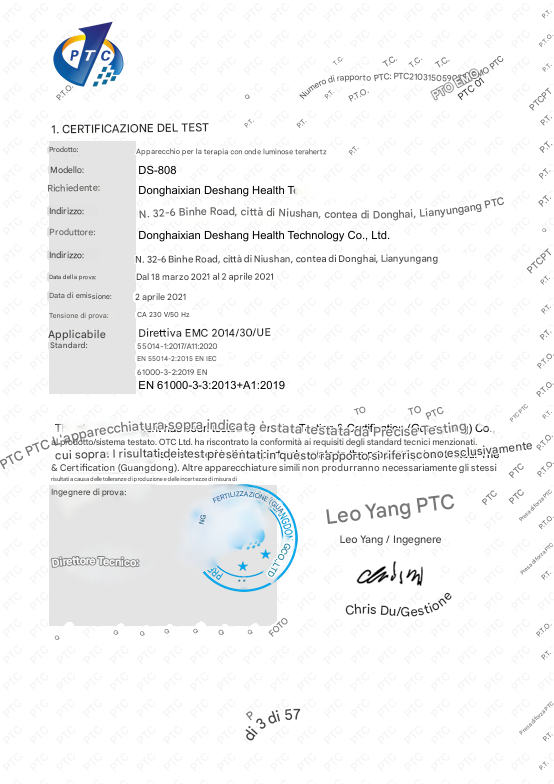 Certificato di collaudo